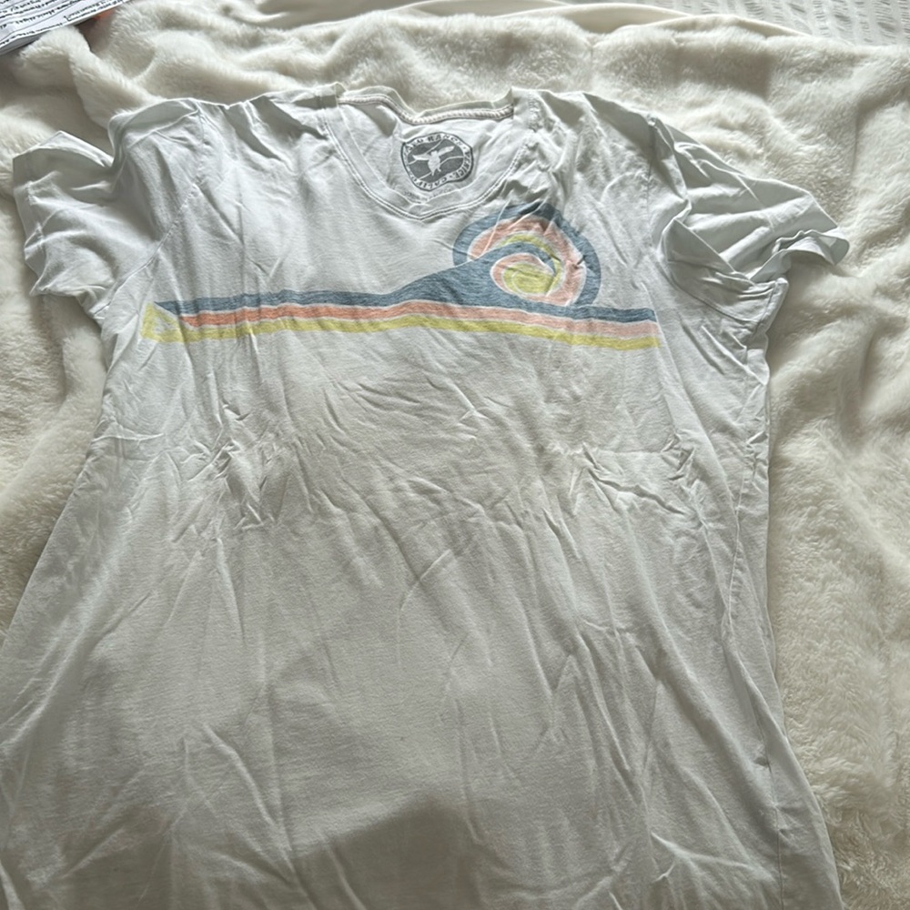 Men’s (L) super soft V-Neck T-Shirt “Topo Ranch Cali”